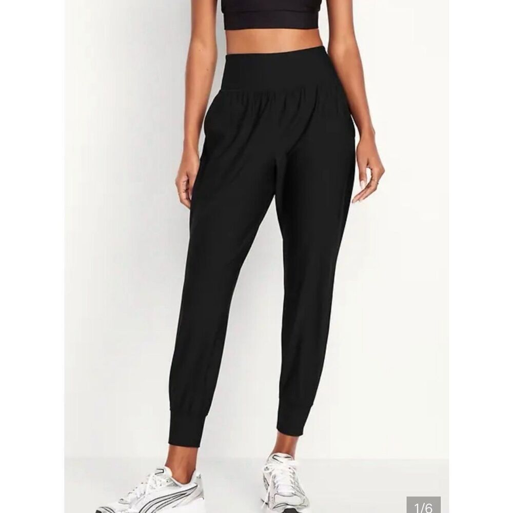 Old Navy Active Powersoft High Rise Jogger Black Womens XL